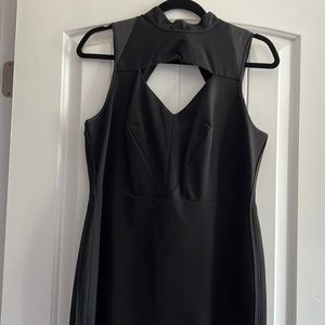 Ann Taylor Black Sophisticated Tailor Fit Size 12 Petite Dress.